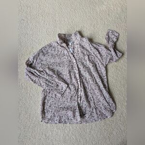 J. Jill Floral Button-Up Blouse M NWT